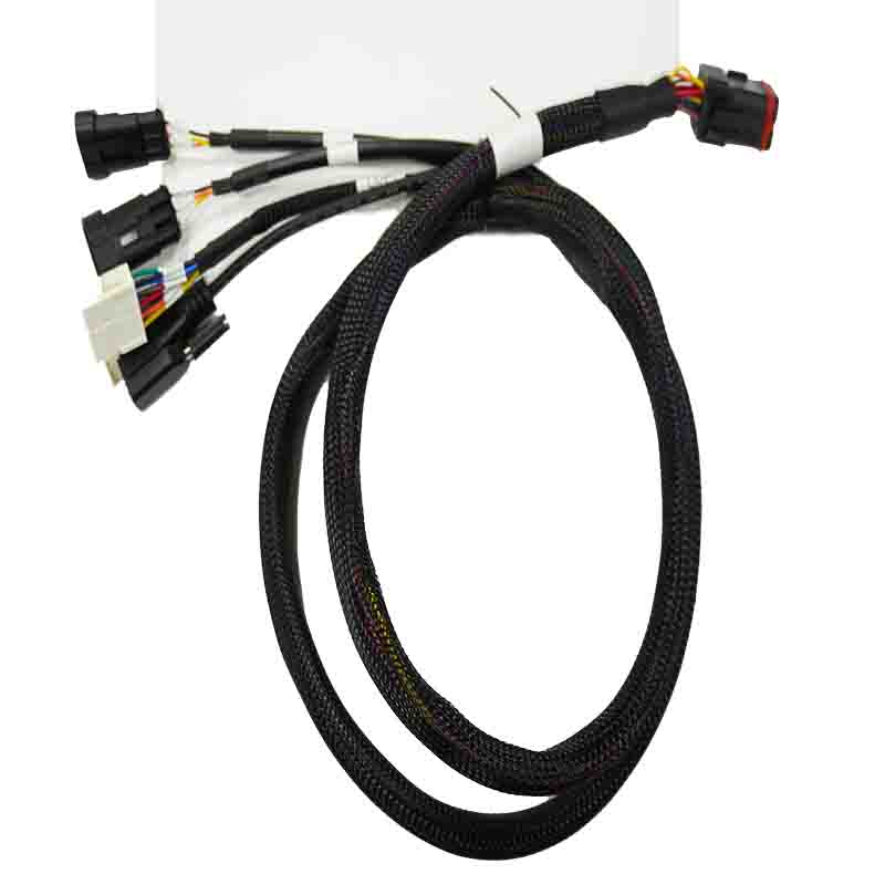 Amphenol 18P male with DB9P female connector Amphenol 18P male with DB9P female connector