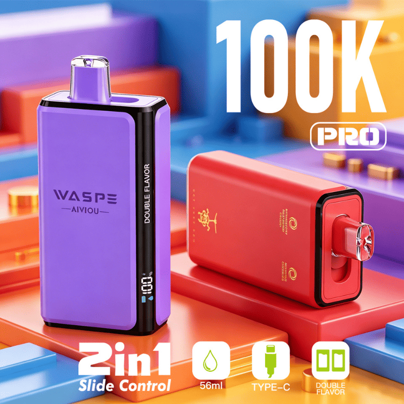 WASPE 4-in-1 Tastes 100000 Puffs Bulk Buy 100K WASPE 4-in-1 Tastes 100000 Puffs Bulk Buy 100K