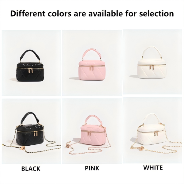 2025 Summer Fashion Striped Chain Box Handbag 2025 Summer Fashion Striped Chain Box Handbag