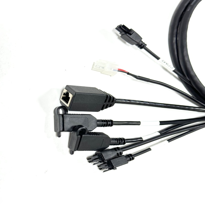 VT-7 Multi-Branch Bracket Wiring Harness with USB RJ45 and Multi-Type Connectors VT-7 Multi-Branch Bracket Wiring Harness with USB RJ45 and Multi-Type Connectors