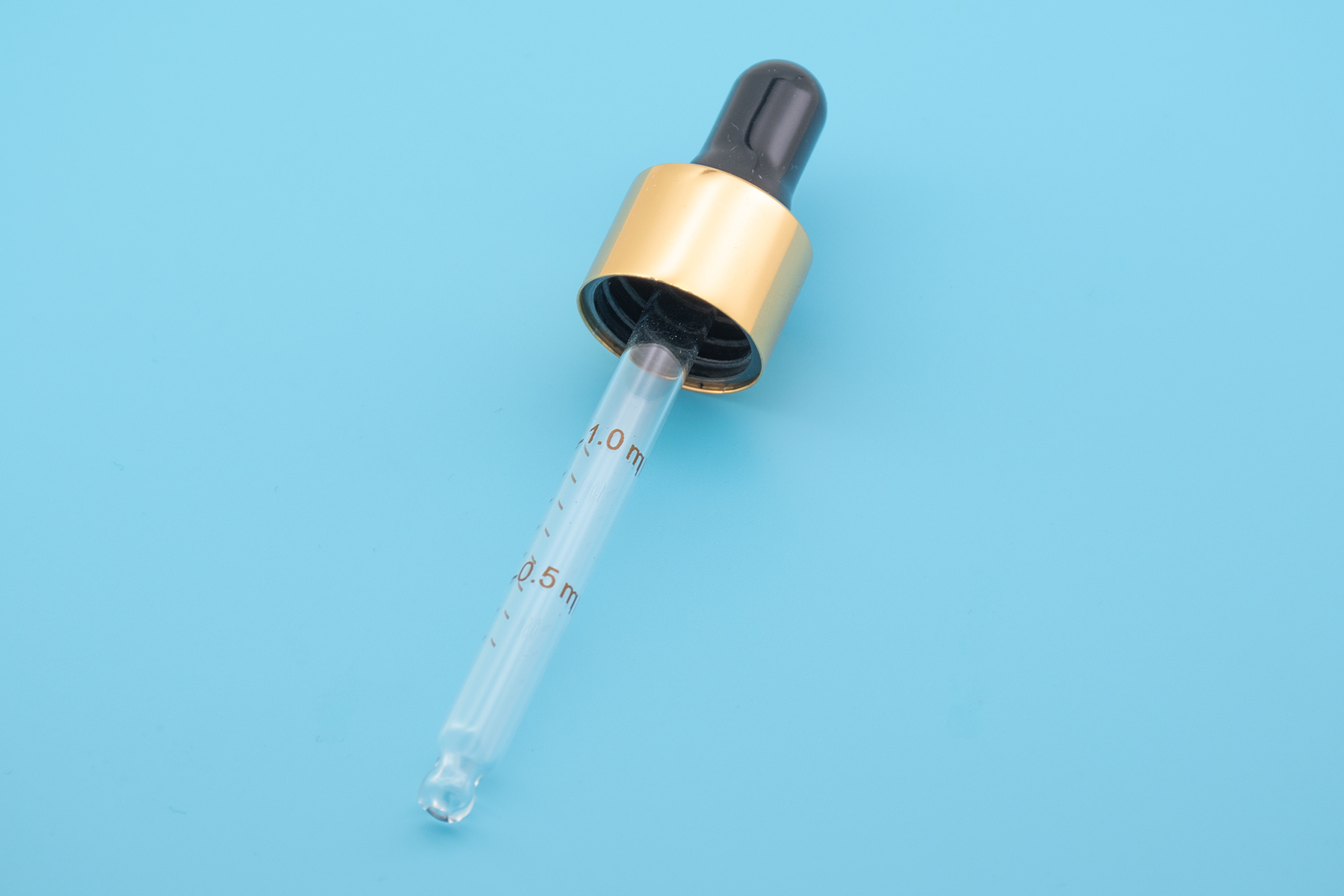 18/410 Shiny Gold Dropper Cap 18/410 Shiny Gold Dropper Cap