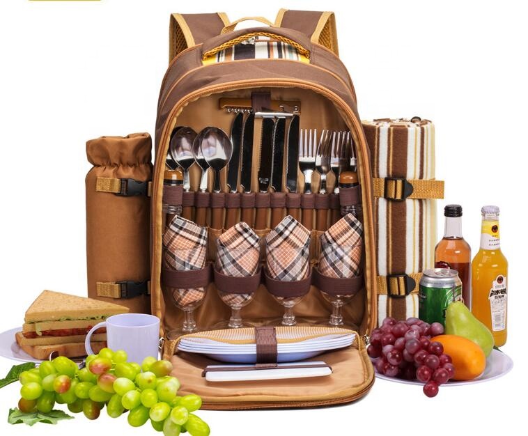 Best Bag Luxury Picnic Backpack For 4 Person With Cooler Compartment2