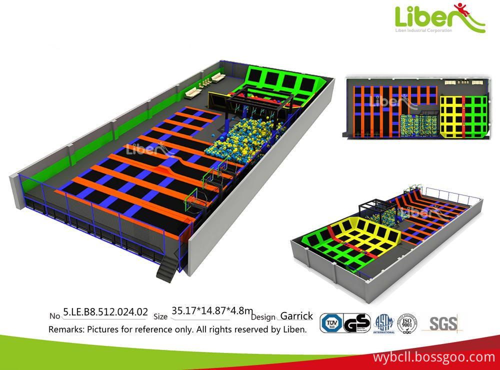 Trampolien for foam pit