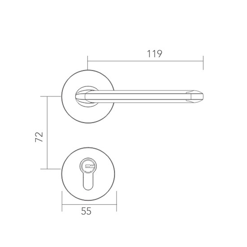 Modern simple split lock Modern simple split lock