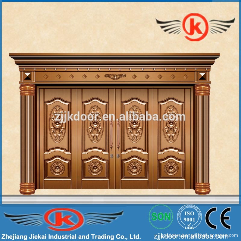 Jk C9015 Luxury Imitated Copper Entry Main Gate Door Design China Manufacturer
