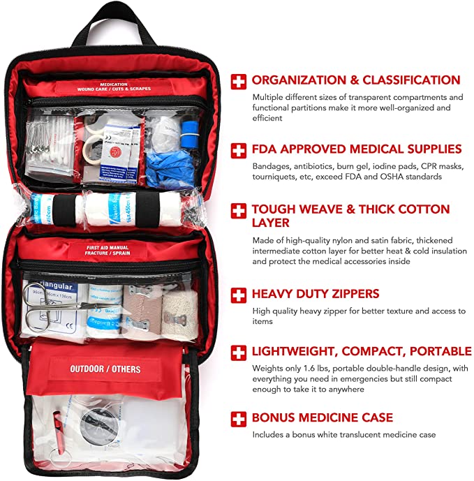 Ideal para el hogar, el exterior, la oficina, el automóvil, los viajes, el camping, el senderismo, la navegación, todas las emergencias Great for Home, Outdoors, Office, Car, Travel, Camping, Hiking, Boating, Every Emergencies