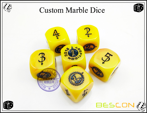 Custom Marble Dice Custom Marble Dice