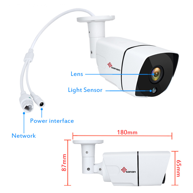 Câmera ip com fio Wired Ip Camera