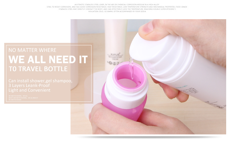 Izibhamu ezihlaziyekayo zokuhamba Refillable Tubes For Traveling