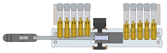 Telescopic pin cylidnder