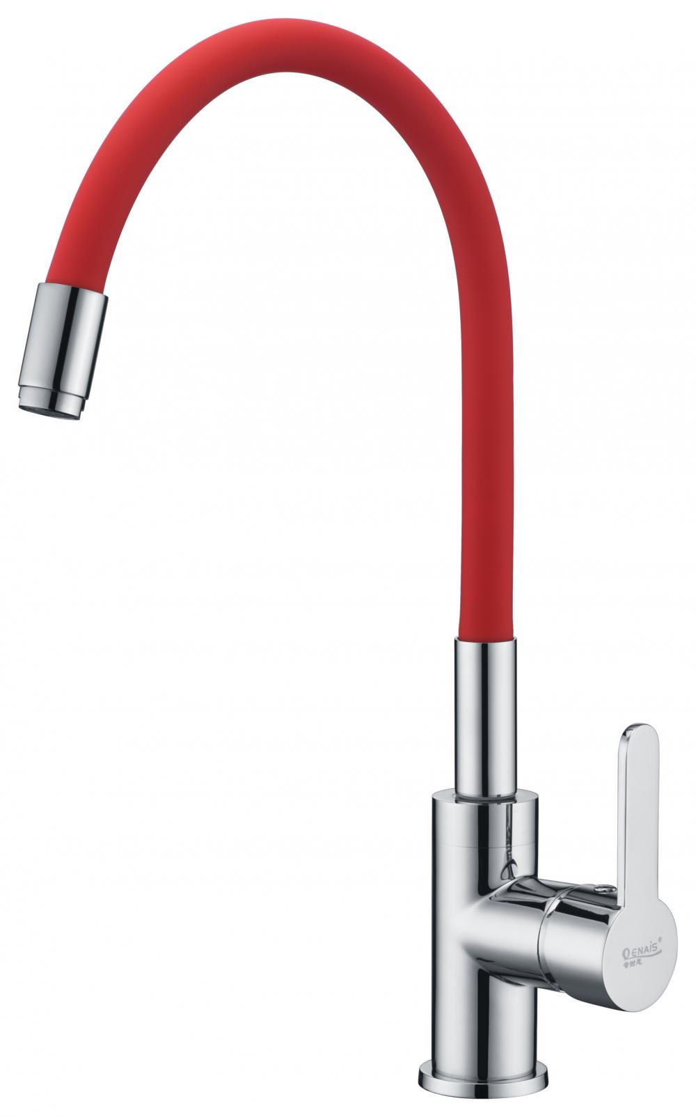 Modern Kitchen Sink Tap With Red Rubber Modern Kitchen Sink Tap With Red Rubber