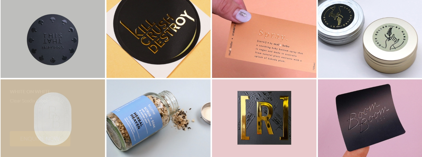 Spot Uv Emboss stickers 2 Spot Uv Emboss stickers 2