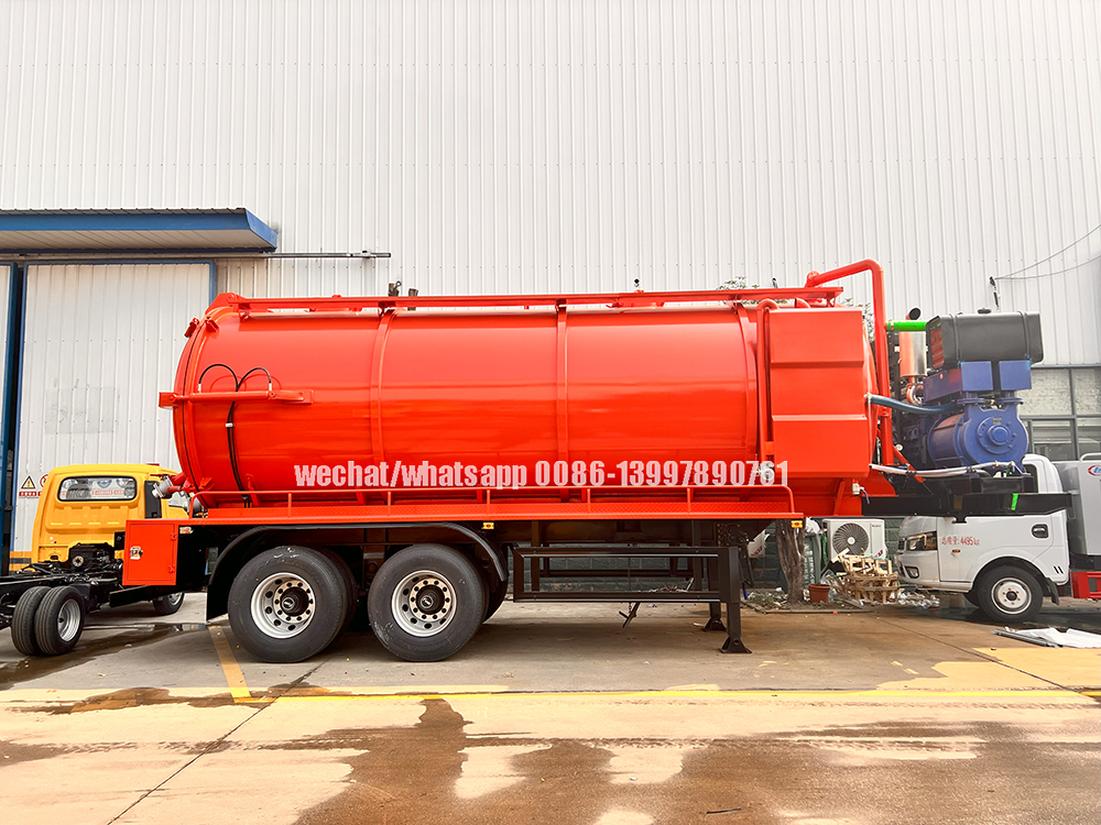 Vacuum Suction Tanker Semi Trailer Vacuum Suction Tanker Semi Trailer
