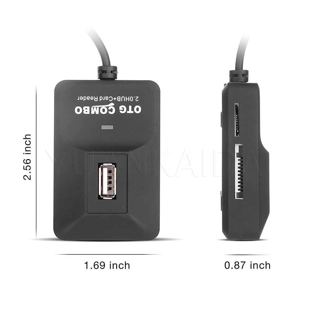 3 Port Usb 2 0 Hub With Card Reader