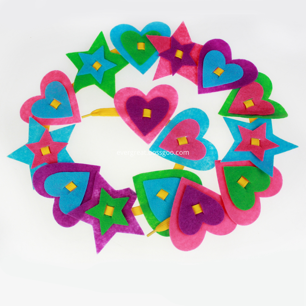 colorful Felt garland colorful Felt garland