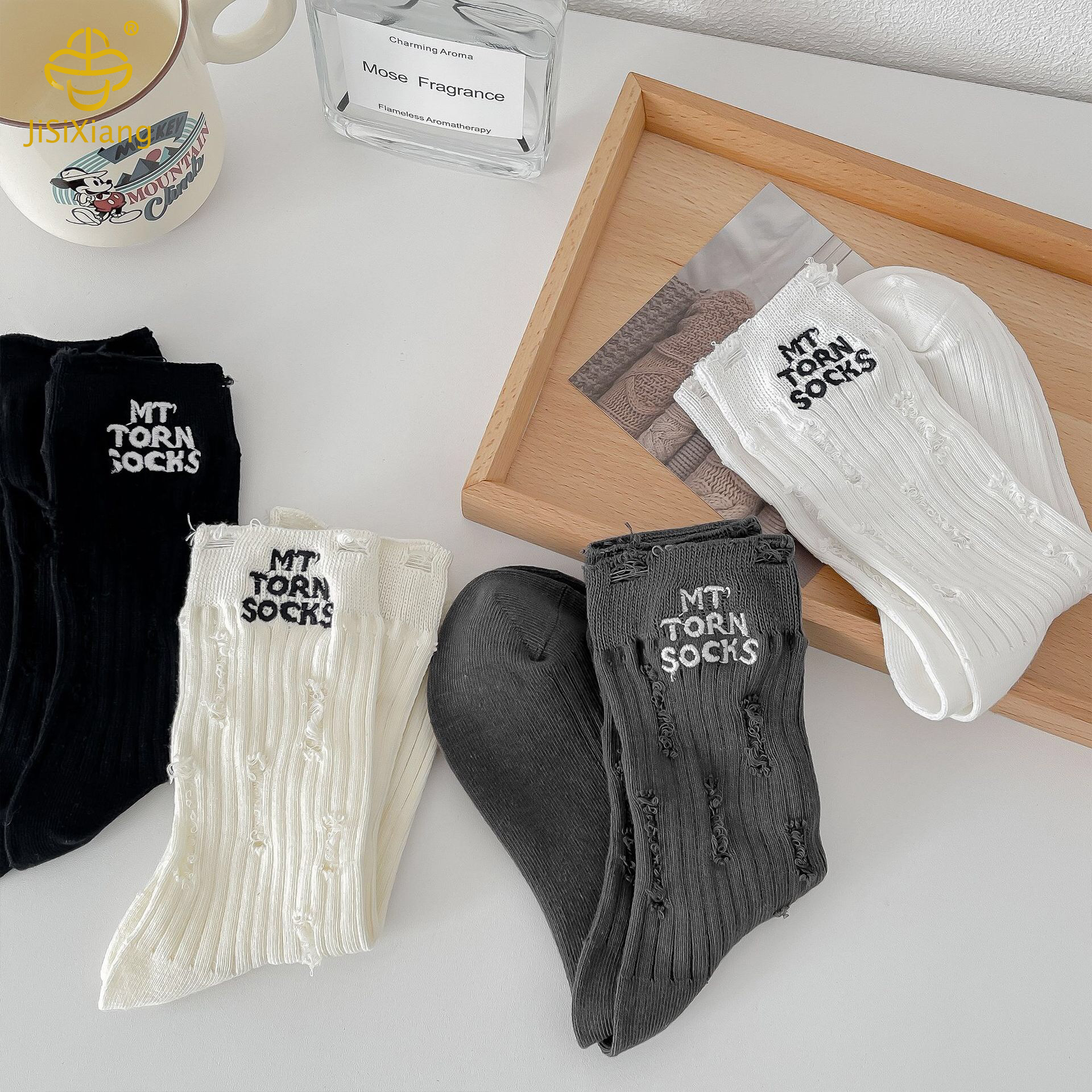 Korean version of beggar's letters in the middle socks Korean version of beggar's letters in the middle socks