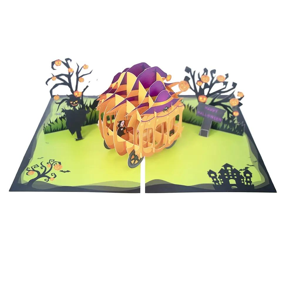 3D Halloween greeting card 3D Halloween greeting card