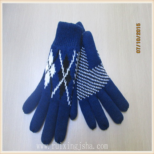 men winter jacquard knitted gloves men winter jacquard knitted gloves