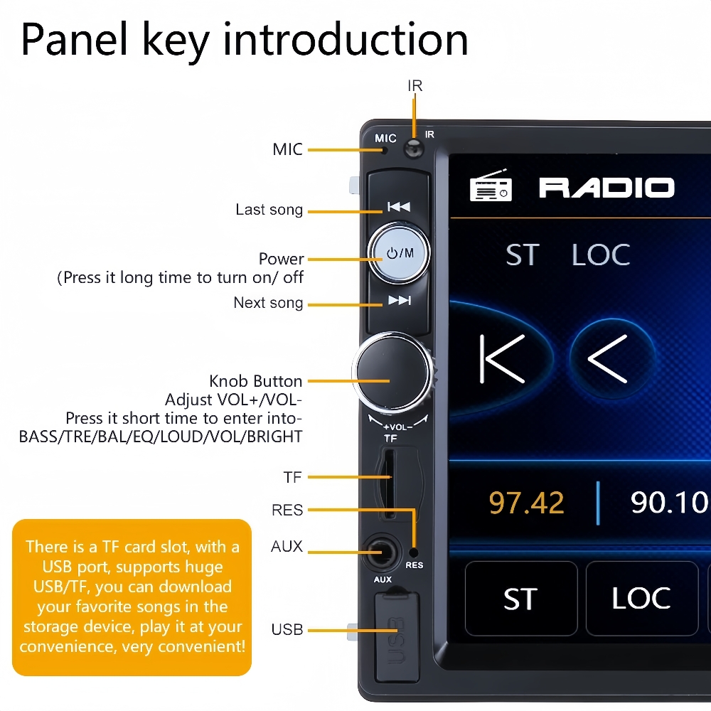 7-inch dual-drive HD reversing camera 7-inch dual-drive HD reversing camera
