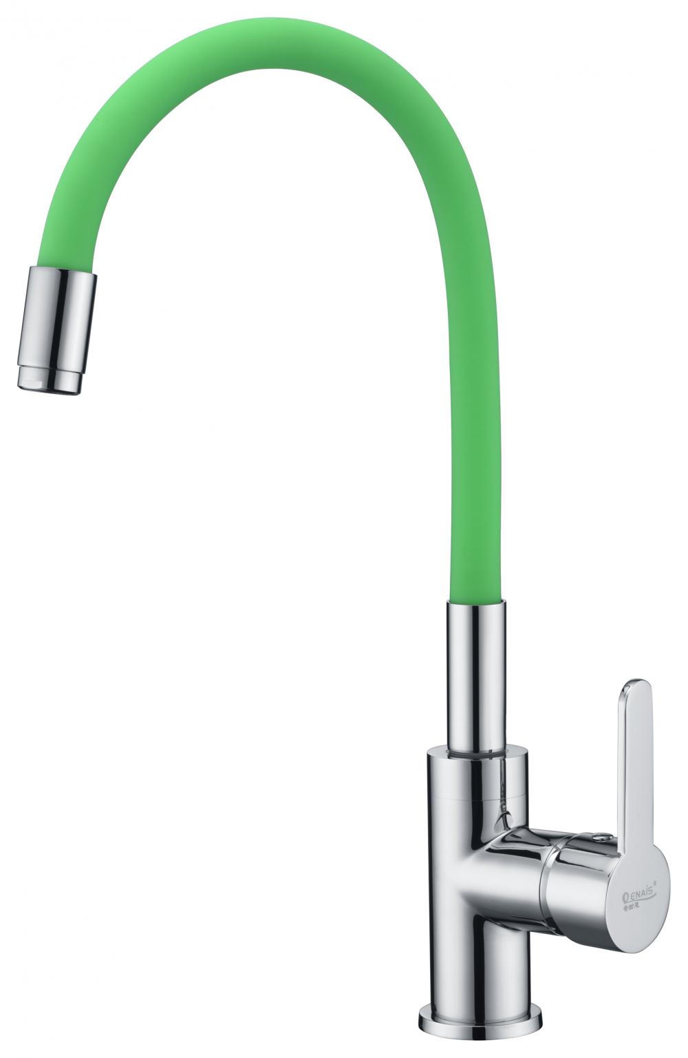 Modern Kitchen Sink Tap With Green Rubber Modern Kitchen Sink Tap With Green Rubber