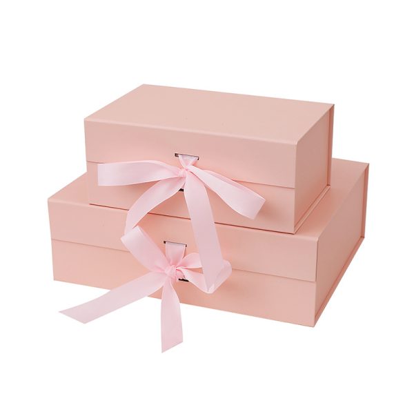 Small Batch Custom Magnetic Closure Folding Gift Boxes With Ribbon Wedding Gift Packaging Magnet Rigid Paper Box4 Small Batch Custom Magnetic Closure Folding Gift Boxes With Ribbon Wedding Gift Packaging Magnet Rigid Paper Box4