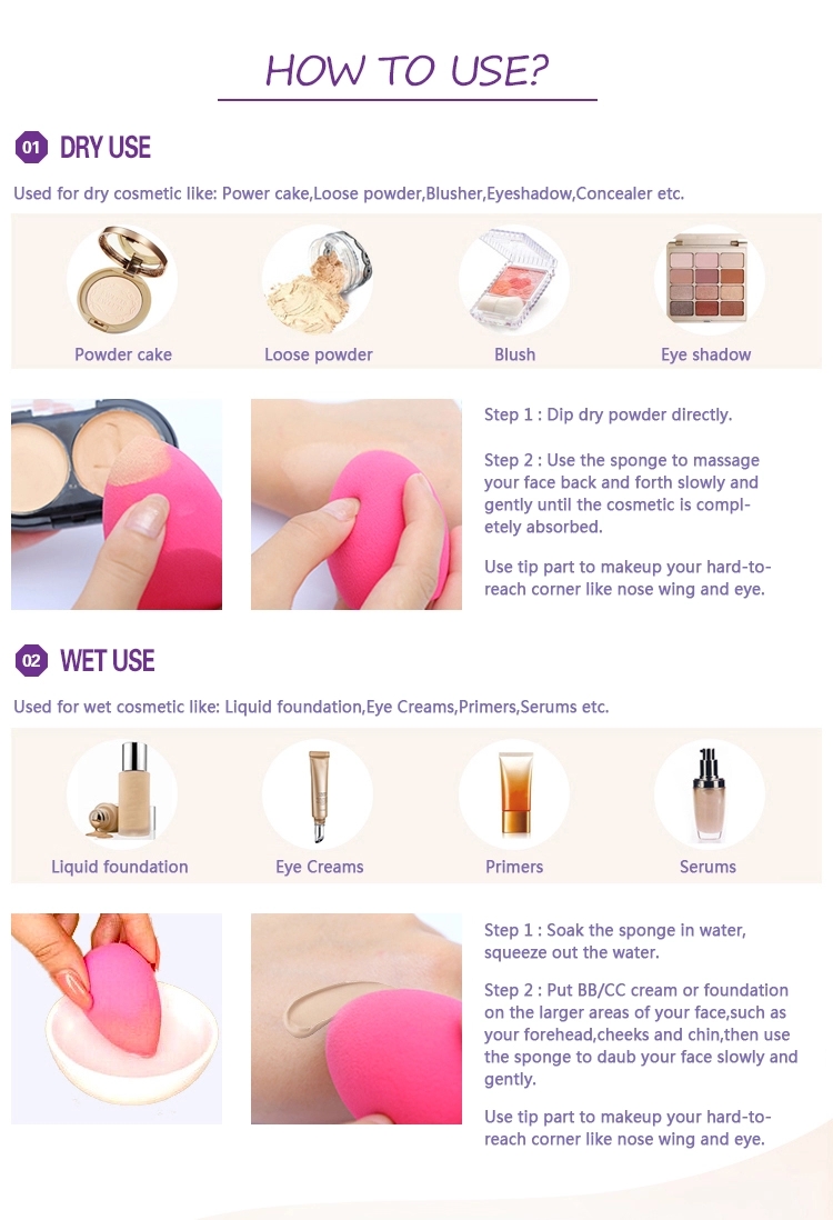 Make-up-Schwamm mit Paket Makeup Sponge With Package
