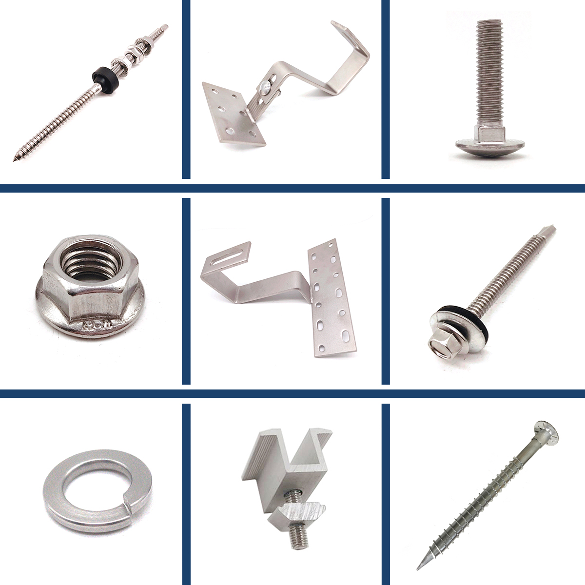 Solar panel mounting hardware Solar panel mounting hardware