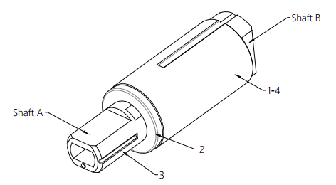 Rotary Damper Drawing For Toilet Seat Cover