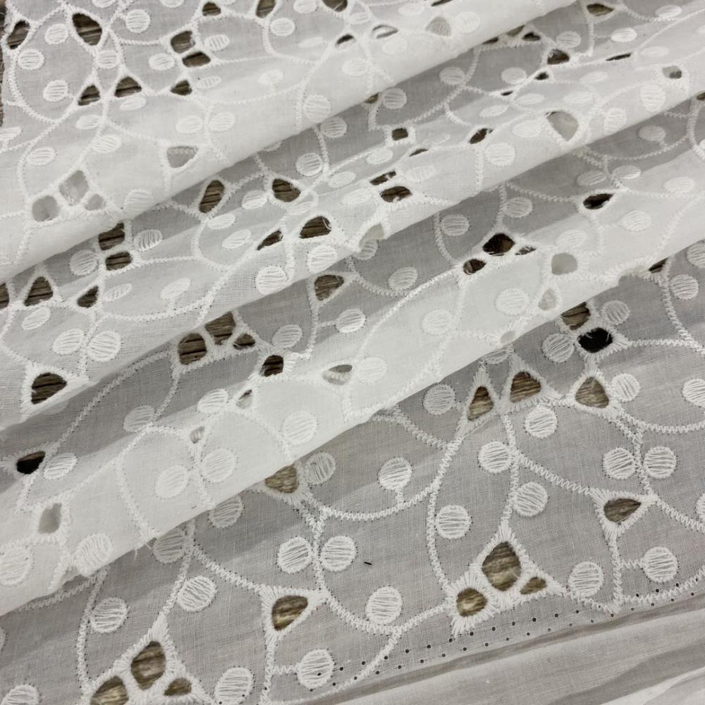 Cotton Eyelet Embroidery Fabric