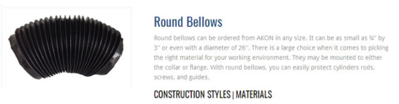Personalização profissional rodada fole Professional customization Round Bellows