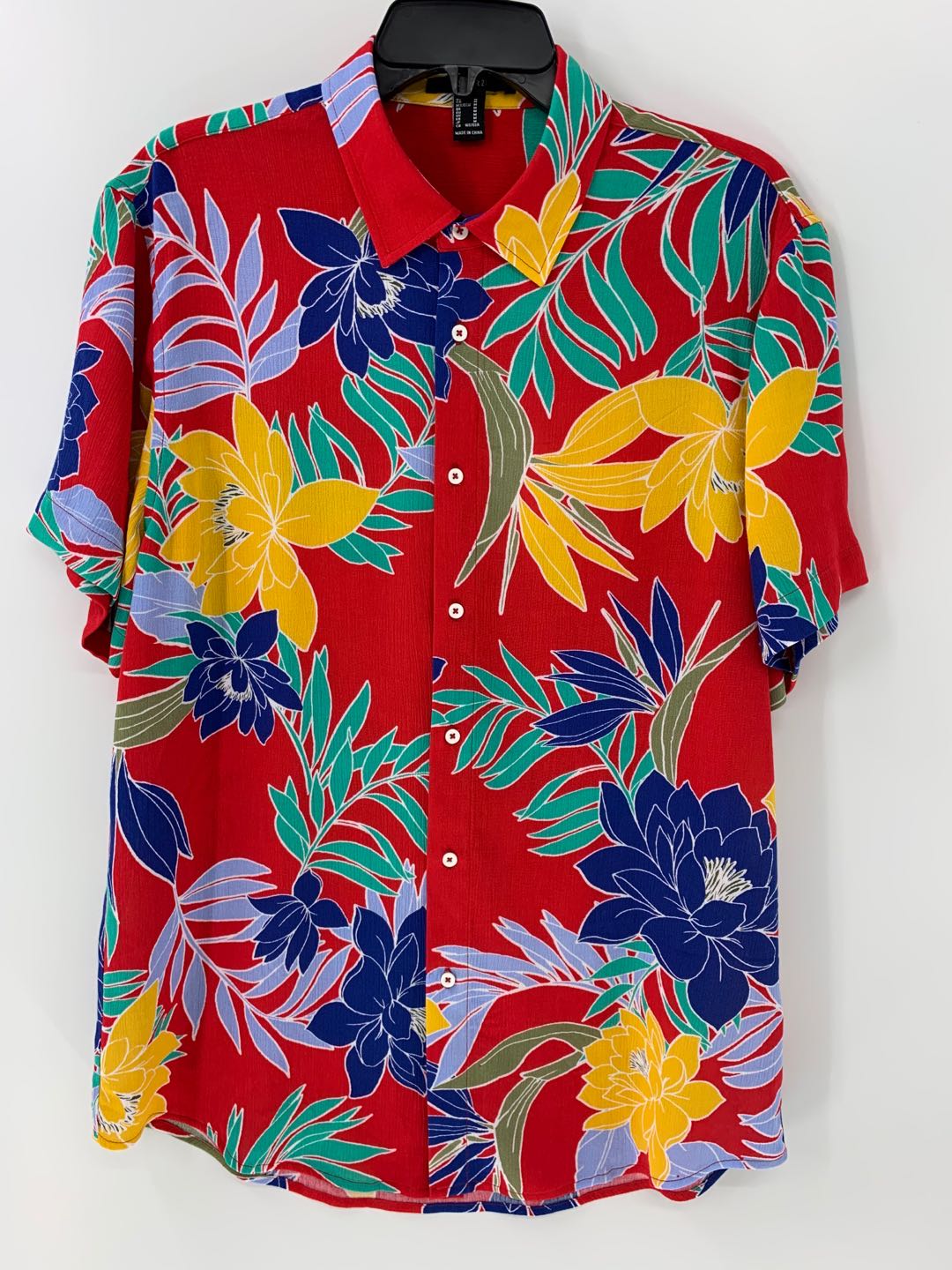 Men's Tropical Floral Print Shirt