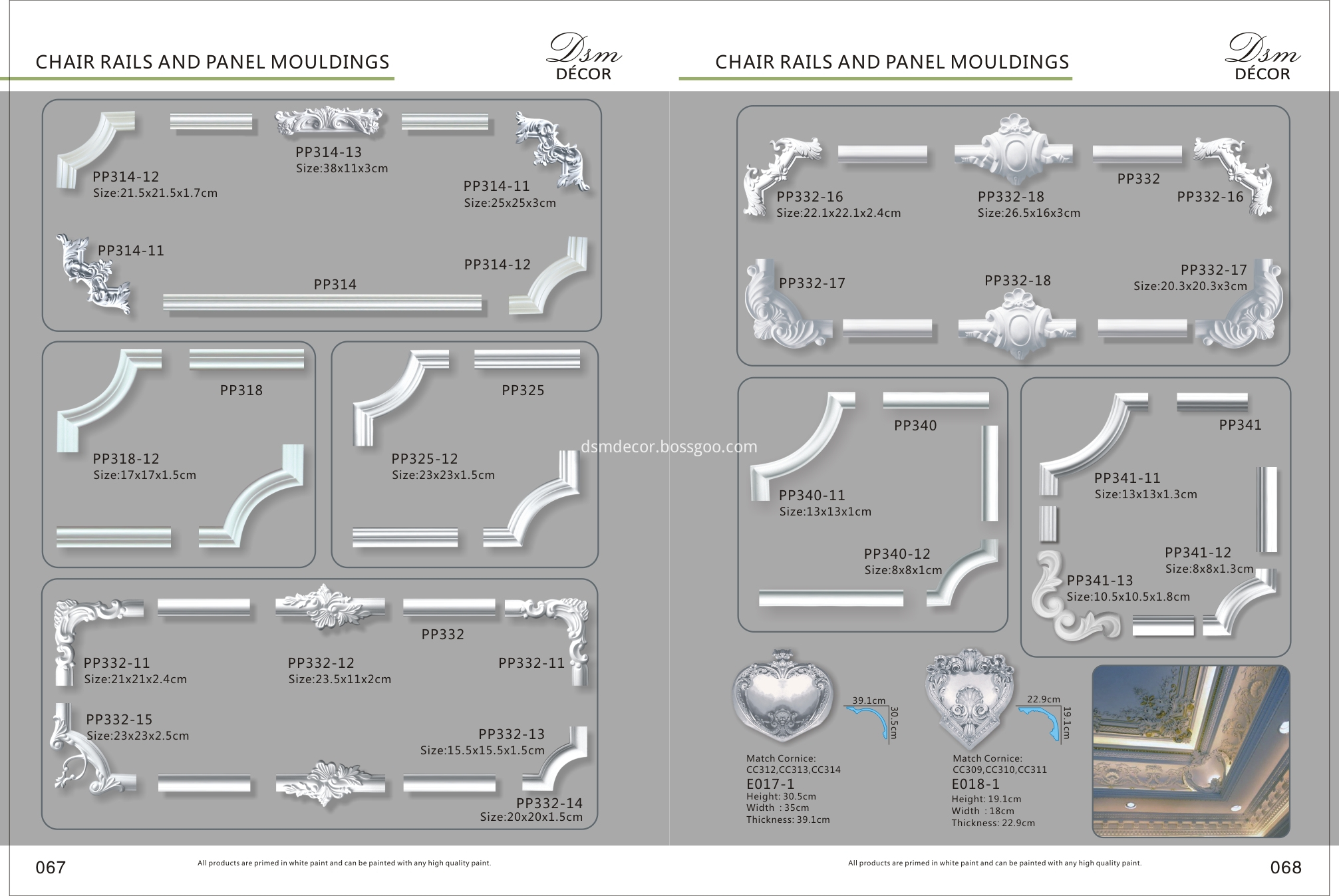 Picture Frame/Chair Rails and Panel Moldings