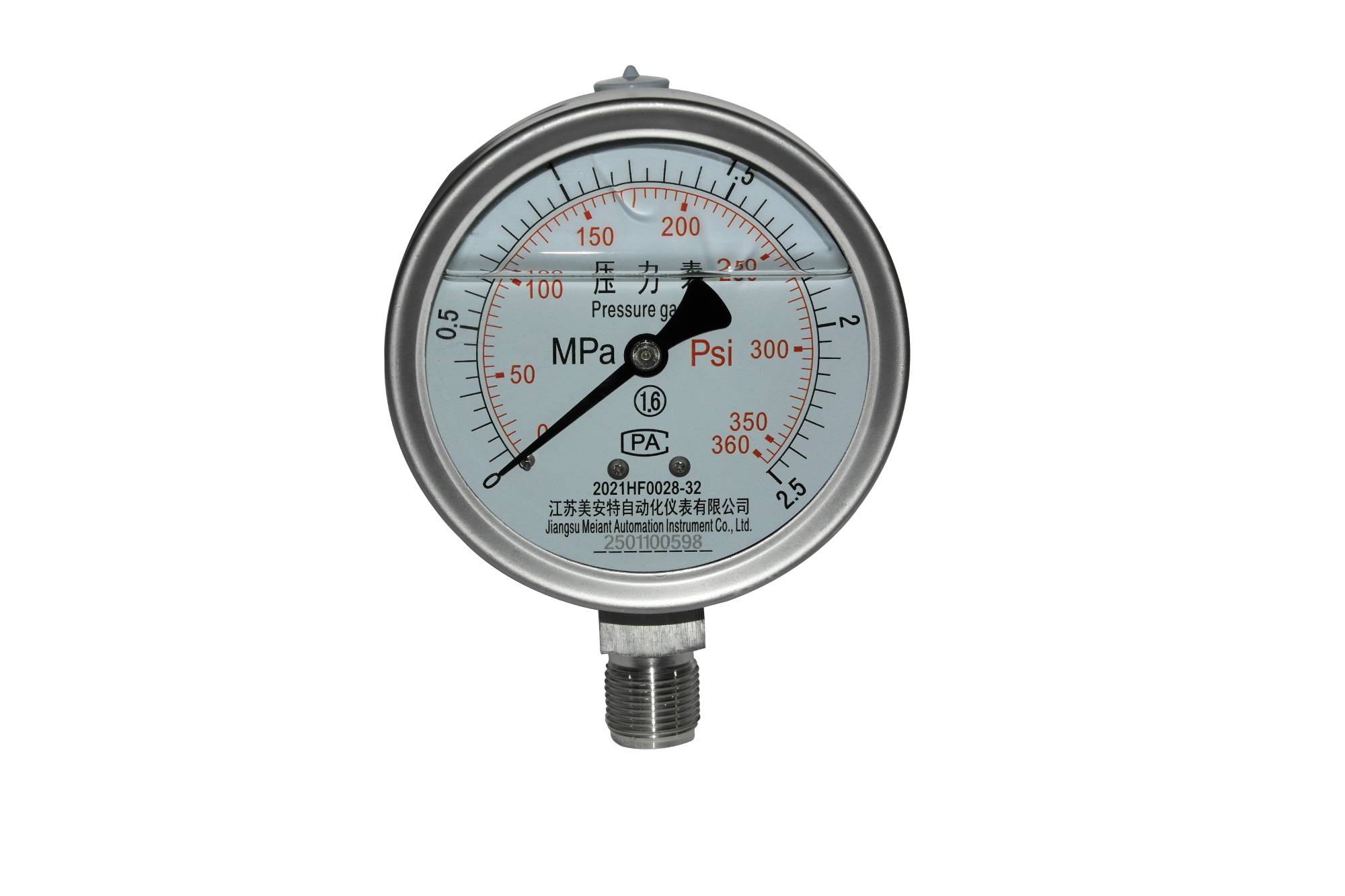 Stainless steel pressure gauge Stainless steel pressure gauge