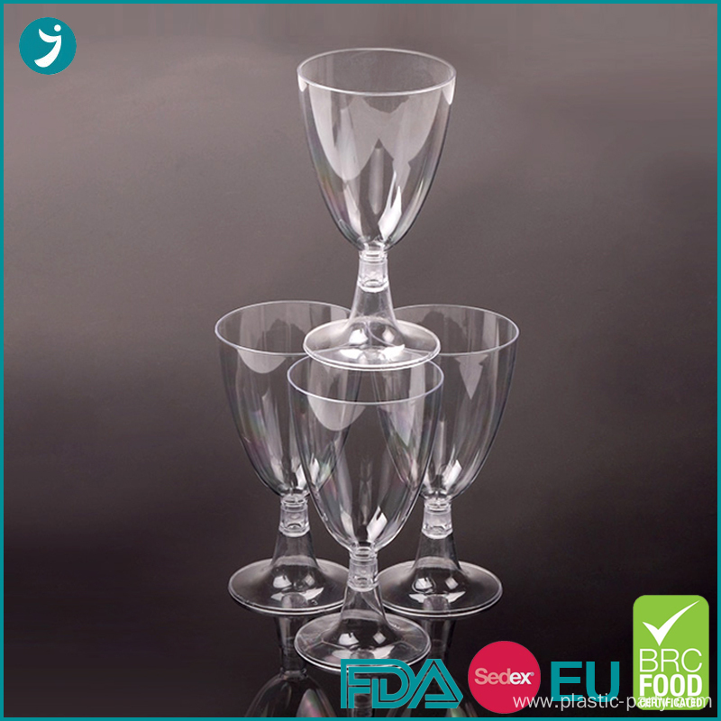 China Party Plastic Wine Glasses 5oz Clear Disposable Manufacturers Party Plastic Wine Glasses 5oz Clear Disposable