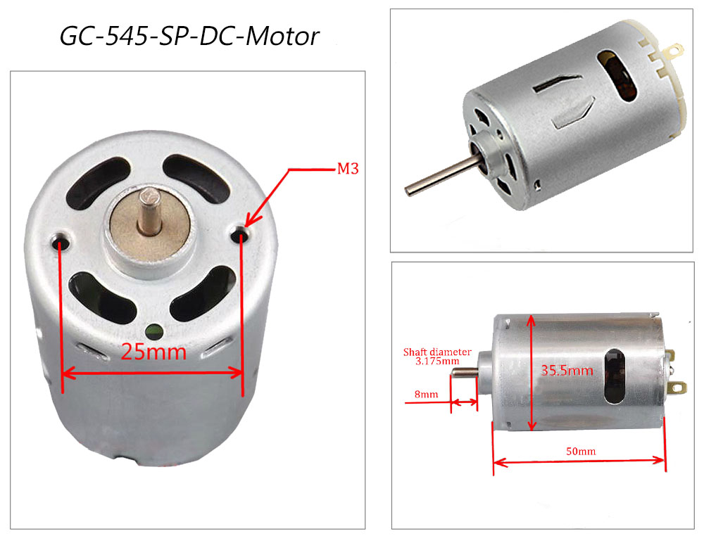 Motor 545 DC 12v