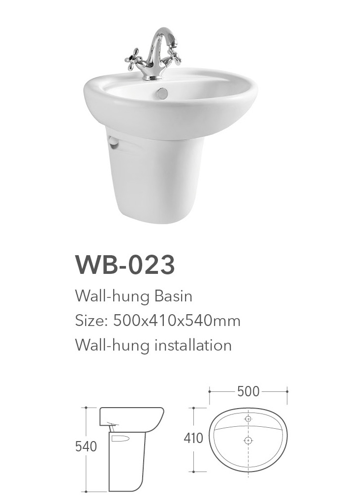 Wb 023 Wall Hung Basin