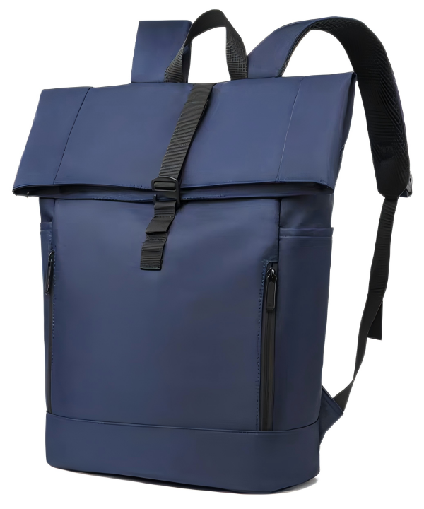 Durable roll-top laptop backpack for commuters Durable roll-top laptop backpack for commuters