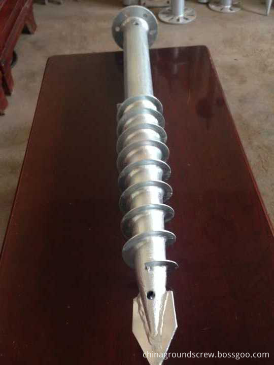 tornillo de tierra con brida triangular triangle flange ground screw