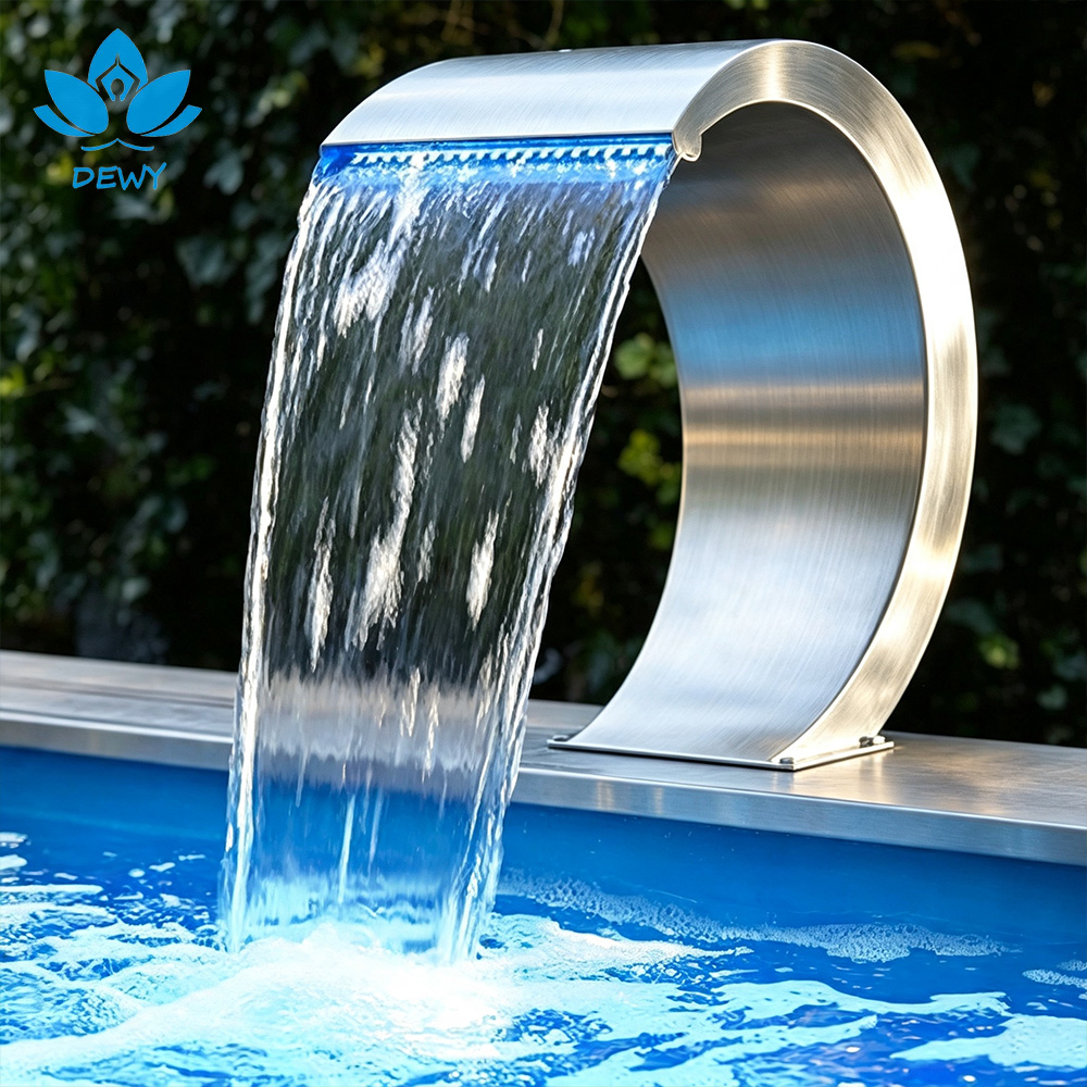 Small pool waterfall fountain Small pool waterfall fountain