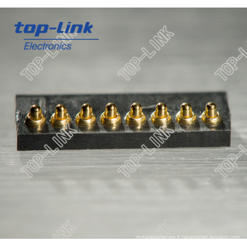 Chine Connecteur A Broche Pogo A Ressort En Laiton Connecteur De Batterie 8 Broches Fabricants