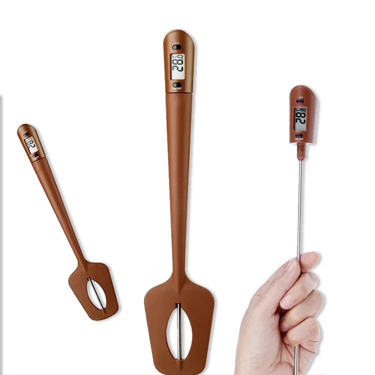 Silicone Cooking Spatula Instant Read Digital Thermometer for Candy Silicone Cooking Spatula Instant Read Digital Thermometer for Candy