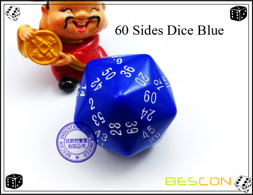 60 Seiten Würfel Blau 60 Sides Dice Blue