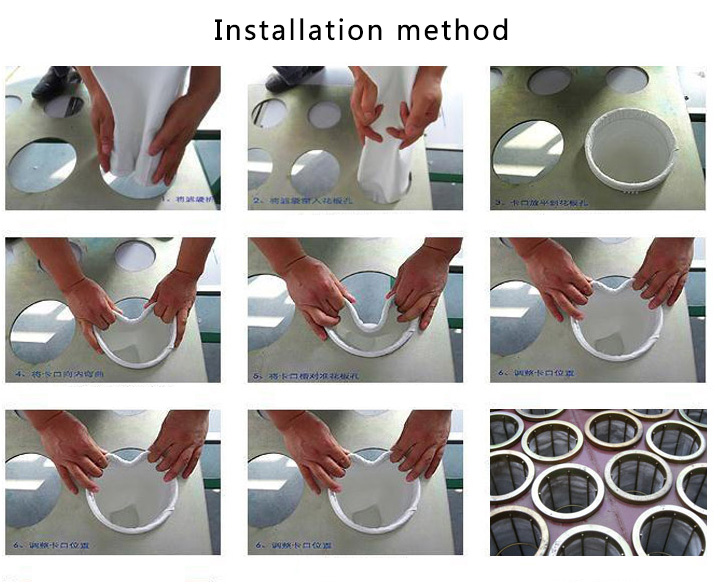 Dust filter bag cement Dacron dust bag Dust filter bag cement Dacron dust bag