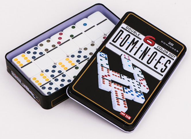 Dominoes In Tin Box