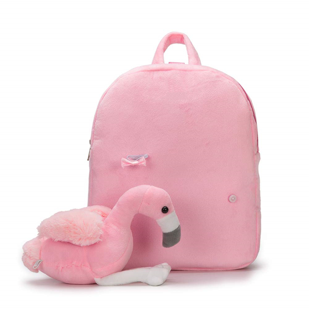 Cute Flamingo Plush Backpack 1 Cute Flamingo Plush Backpack 1