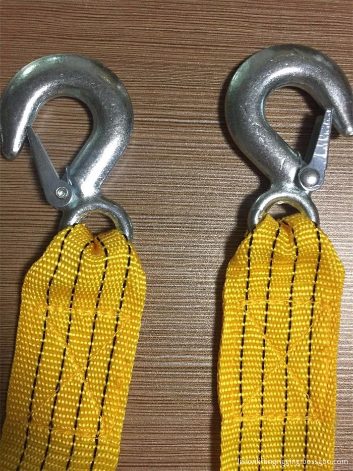 tow strap with hooks