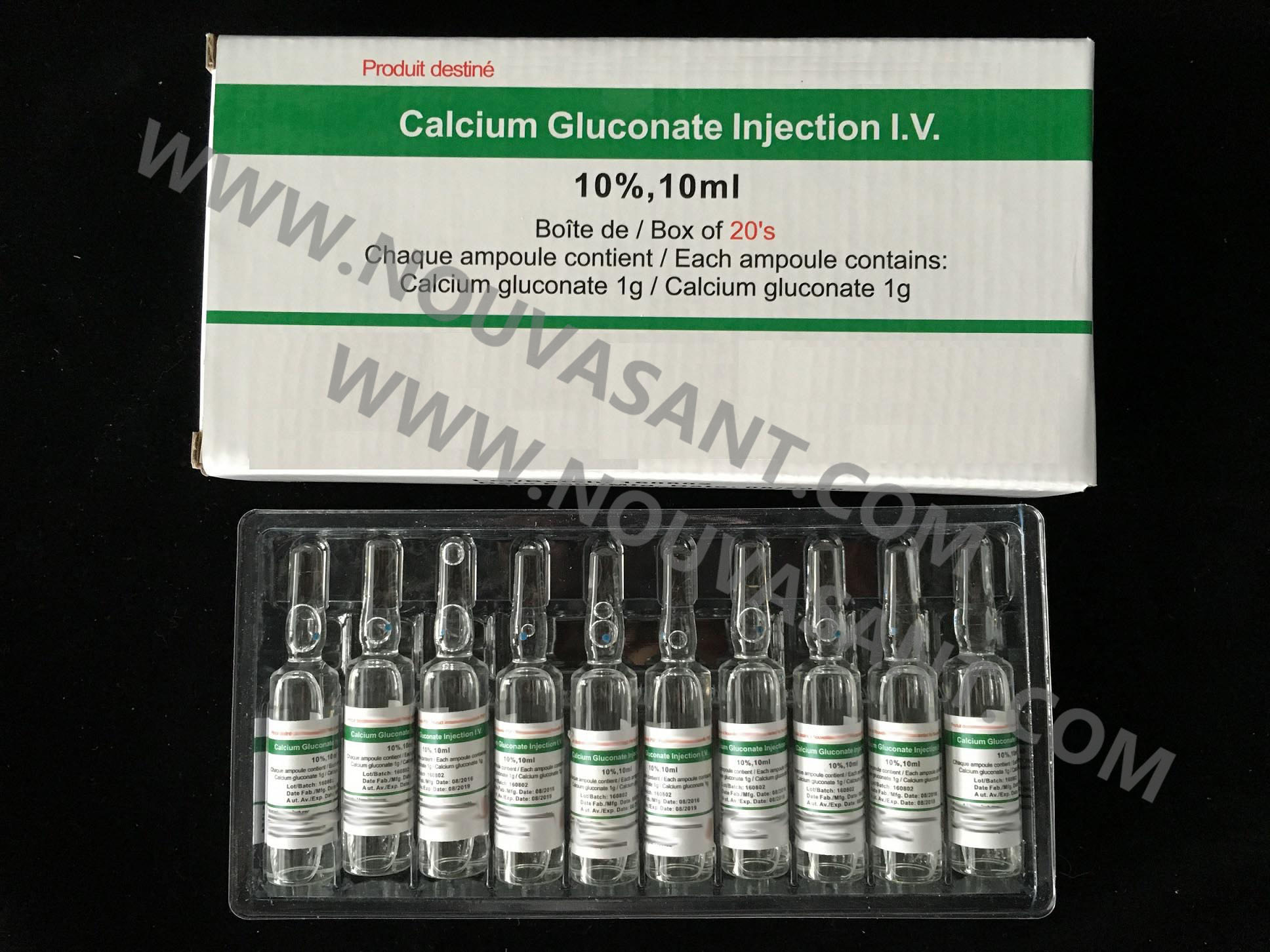 10 calcium gluconate antidote
