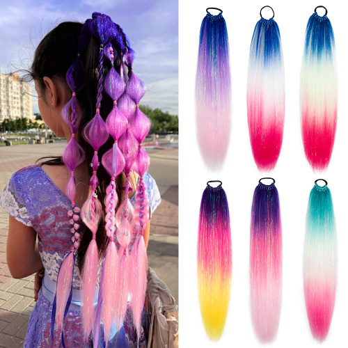 Alileader Provide Sample Long Ponytail Yaki Easy Synthetic Braiding Hair Pre Stretched Glitter Extensions Hair Tinsel Supplier, Supply Various Alileader Provide Sample Long Ponytail Yaki Easy Synthetic Braiding Hair Pre Stretched Glitter Extensions Hair Tinsel of High Quality