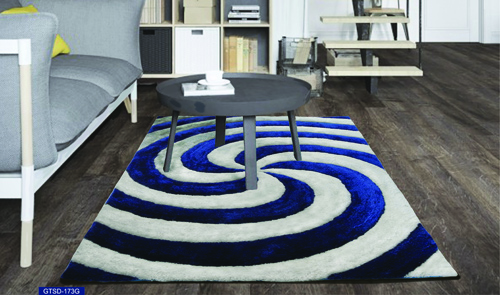 Elastic with Polyester 3D Shaggy carpet