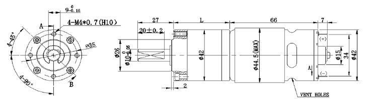 Riduttore epicicloidale per motori a corrente continua Dc Motor Planetary Gearbox